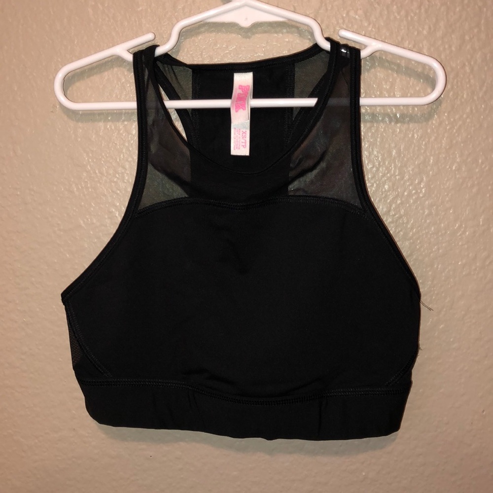 Pink Compression Sports Bra